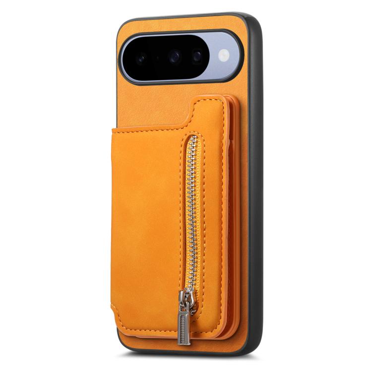 Retro MagSafe Zipper Wallet Card Bag Back Phone Case, For Google Pixel 11 Pro XL, For Google Pixel 11, For Google Pixel 11 Pro, For Google Pixel 10 Pro XL, For Google Pixel 9 Pro XL, For Google Pixel 8a, For Google Pixel 8 Pro, For Google Pixel 8      ...