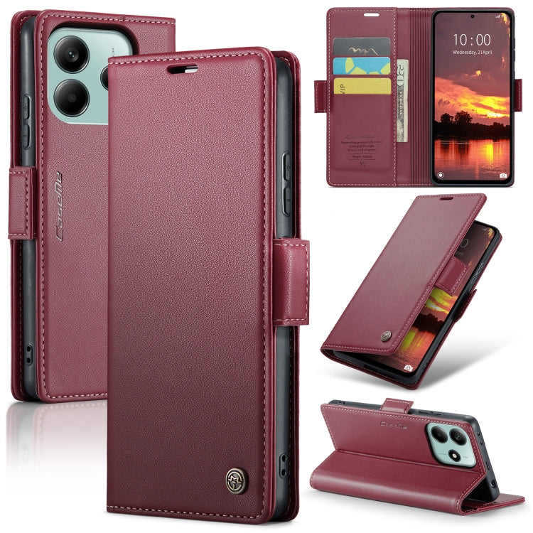 CaseMe 023 Butterfly Buckle Litchi Texture RFID Anti-theft Leather Phone Case, For Redmi Note 14 4G 164.84mm, For Xiaomi Poco X7 Pro, For Redmi Note 14 Pro 4G, For Redmi Note 14 4G 163.25mm, For Redmi Note 14 5G, For Redmi Note 14 Pro 5G