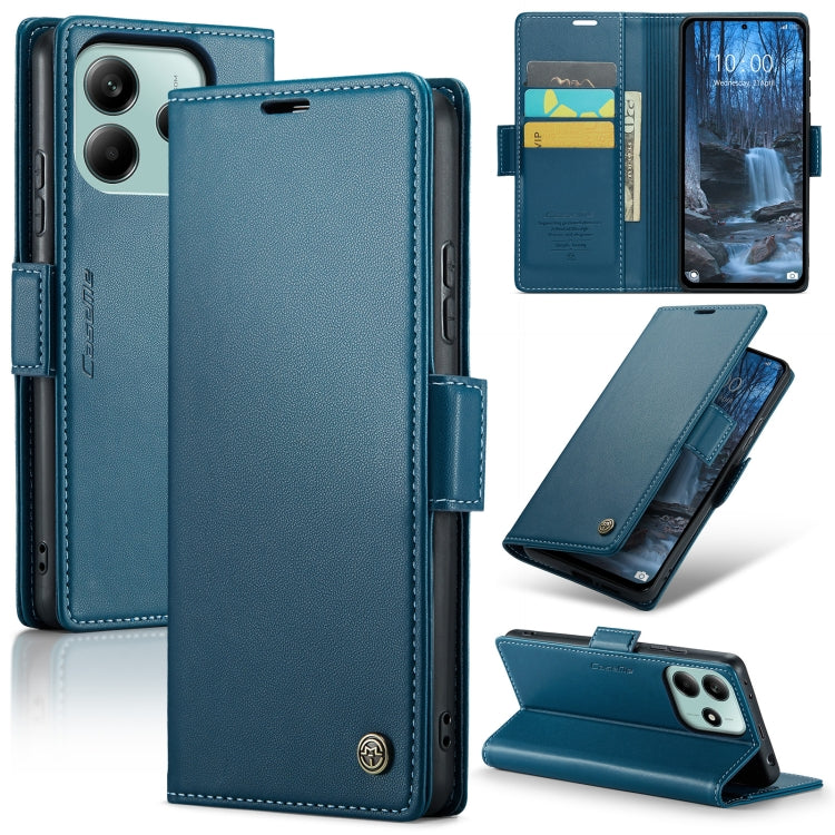 CaseMe 023 Butterfly Buckle Litchi Texture RFID Anti-theft Leather Phone Case, For Redmi Note 14 4G 164.84mm, For Xiaomi Poco X7 Pro, For Redmi Note 14 Pro 4G, For Redmi Note 14 4G 163.25mm, For Redmi Note 14 5G, For Redmi Note 14 Pro 5G