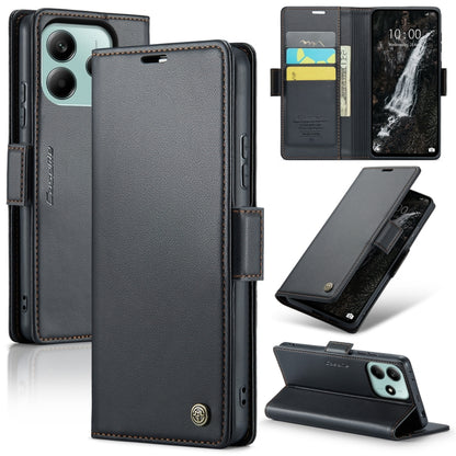 CaseMe 023 Butterfly Buckle Litchi Texture RFID Anti-theft Leather Phone Case, For Redmi Note 14 4G 164.84mm, For Xiaomi Poco X7 Pro, For Redmi Note 14 Pro 4G, For Redmi Note 14 4G 163.25mm, For Redmi Note 14 5G, For Redmi Note 14 Pro 5G