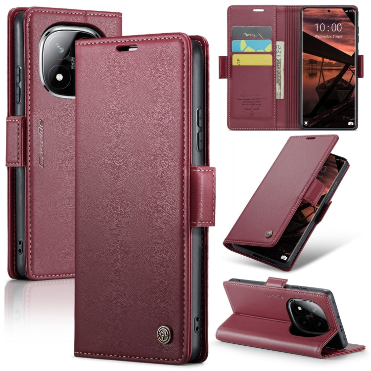 CaseMe 023 Butterfly Buckle Litchi Texture RFID Anti-theft Leather Phone Case, For Redmi Note 14 4G 164.84mm, For Xiaomi Poco X7 Pro, For Redmi Note 14 Pro 4G, For Redmi Note 14 4G 163.25mm, For Redmi Note 14 5G, For Redmi Note 14 Pro 5G