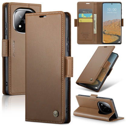 CaseMe 023 Butterfly Buckle Litchi Texture RFID Anti-theft Leather Phone Case, For Redmi Note 14 4G 164.84mm, For Xiaomi Poco X7 Pro, For Redmi Note 14 Pro 4G, For Redmi Note 14 4G 163.25mm, For Redmi Note 14 5G, For Redmi Note 14 Pro 5G