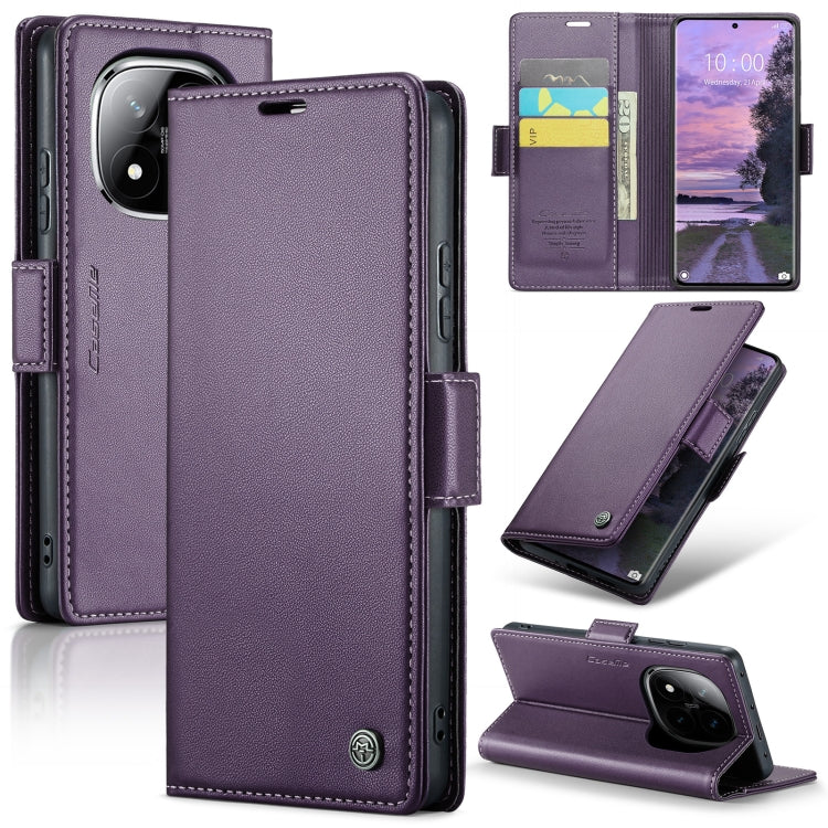 CaseMe 023 Butterfly Buckle Litchi Texture RFID Anti-theft Leather Phone Case, For Redmi Note 14 4G 164.84mm, For Xiaomi Poco X7 Pro, For Redmi Note 14 Pro 4G, For Redmi Note 14 4G 163.25mm, For Redmi Note 14 5G, For Redmi Note 14 Pro 5G