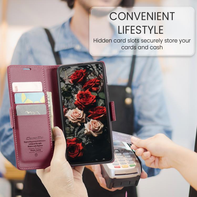 CaseMe 023 Butterfly Buckle Litchi Texture RFID Anti-theft Leather Phone Case, For Redmi Note 14 4G 164.84mm, For Xiaomi Poco X7 Pro, For Redmi Note 14 Pro 4G, For Redmi Note 14 4G 163.25mm, For Redmi Note 14 5G, For Redmi Note 14 Pro 5G
