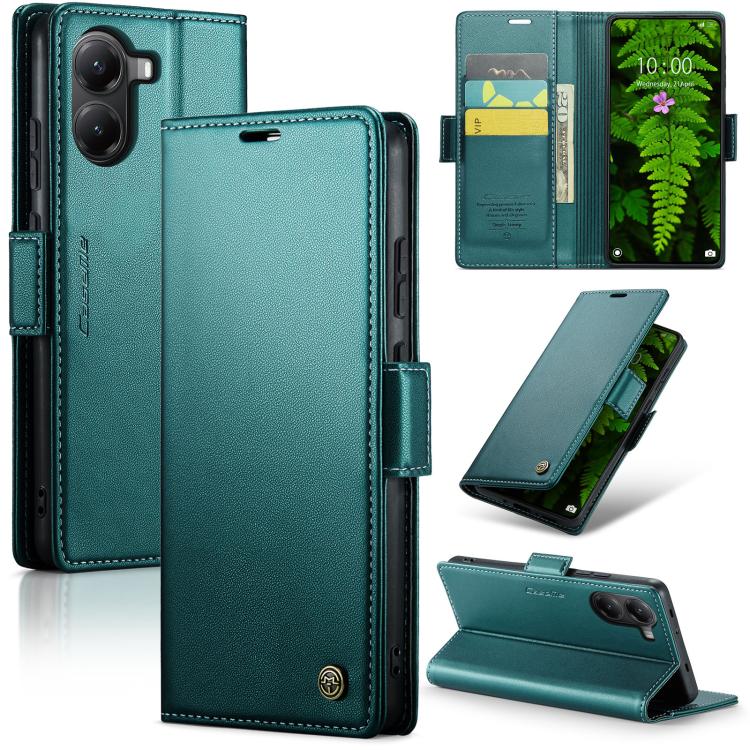 CaseMe 023 Butterfly Buckle Litchi Texture RFID Anti-theft Leather Phone Case, For Redmi Note 14 4G 164.84mm, For Xiaomi Poco X7 Pro, For Redmi Note 14 Pro 4G, For Redmi Note 14 4G 163.25mm, For Redmi Note 14 5G, For Redmi Note 14 Pro 5G