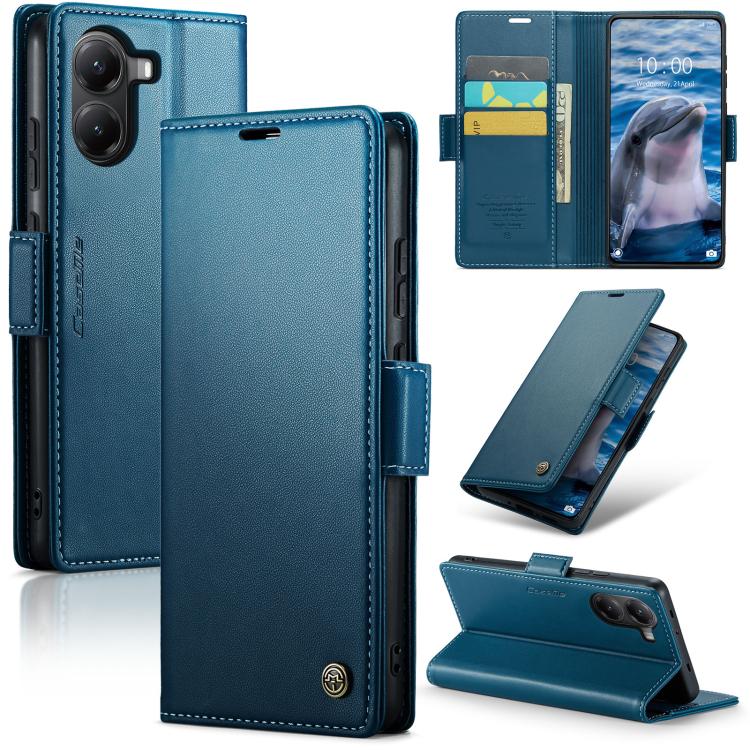 CaseMe 023 Butterfly Buckle Litchi Texture RFID Anti-theft Leather Phone Case, For Redmi Note 14 4G 164.84mm, For Xiaomi Poco X7 Pro, For Redmi Note 14 Pro 4G, For Redmi Note 14 4G 163.25mm, For Redmi Note 14 5G, For Redmi Note 14 Pro 5G