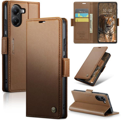 CaseMe 023 Butterfly Buckle Litchi Texture RFID Anti-theft Leather Phone Case, For Redmi Note 14 4G 164.84mm, For Xiaomi Poco X7 Pro, For Redmi Note 14 Pro 4G, For Redmi Note 14 4G 163.25mm, For Redmi Note 14 5G, For Redmi Note 14 Pro 5G