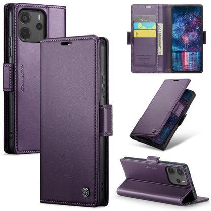 CaseMe 023 Butterfly Buckle Litchi Texture RFID Anti-theft Leather Phone Case, For Redmi Note 14 4G 164.84mm, For Xiaomi Poco X7 Pro, For Redmi Note 14 Pro 4G, For Redmi Note 14 4G 163.25mm, For Redmi Note 14 5G, For Redmi Note 14 Pro 5G