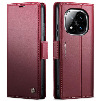 CaseMe 023 Butterfly Buckle Litchi Texture RFID Anti-theft Leather Phone Case, For Redmi Note 14 4G 164.84mm, For Xiaomi Poco X7 Pro, For Redmi Note 14 Pro 4G, For Redmi Note 14 4G 163.25mm, For Redmi Note 14 5G, For Redmi Note 14 Pro 5G
