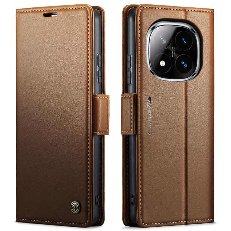 CaseMe 023 Butterfly Buckle Litchi Texture RFID Anti-theft Leather Phone Case, For Redmi Note 14 4G 164.84mm, For Xiaomi Poco X7 Pro, For Redmi Note 14 Pro 4G, For Redmi Note 14 4G 163.25mm, For Redmi Note 14 5G, For Redmi Note 14 Pro 5G