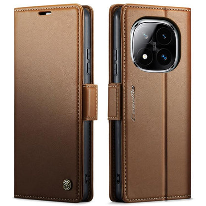 CaseMe 023 Butterfly Buckle Litchi Texture RFID Anti-theft Leather Phone Case, For Redmi Note 14 4G 164.84mm, For Xiaomi Poco X7 Pro, For Redmi Note 14 Pro 4G, For Redmi Note 14 4G 163.25mm, For Redmi Note 14 5G, For Redmi Note 14 Pro 5G