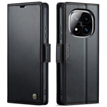 CaseMe 023 Butterfly Buckle Litchi Texture RFID Anti-theft Leather Phone Case, For Redmi Note 14 4G 164.84mm, For Xiaomi Poco X7 Pro, For Redmi Note 14 Pro 4G, For Redmi Note 14 4G 163.25mm, For Redmi Note 14 5G, For Redmi Note 14 Pro 5G