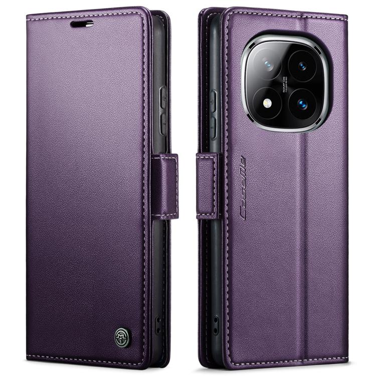 CaseMe 023 Butterfly Buckle Litchi Texture RFID Anti-theft Leather Phone Case, For Redmi Note 14 4G 164.84mm, For Xiaomi Poco X7 Pro, For Redmi Note 14 Pro 4G, For Redmi Note 14 4G 163.25mm, For Redmi Note 14 5G, For Redmi Note 14 Pro 5G