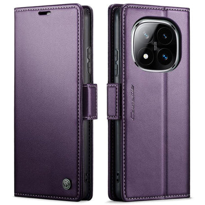 CaseMe 023 Butterfly Buckle Litchi Texture RFID Anti-theft Leather Phone Case, For Redmi Note 14 4G 164.84mm, For Xiaomi Poco X7 Pro, For Redmi Note 14 Pro 4G, For Redmi Note 14 4G 163.25mm, For Redmi Note 14 5G, For Redmi Note 14 Pro 5G