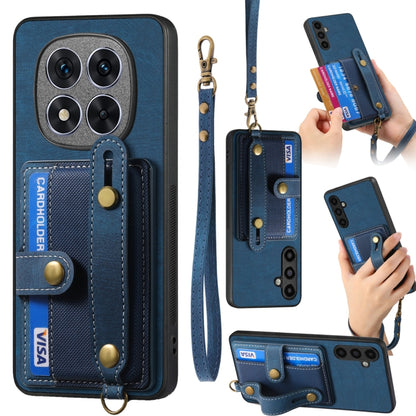 Retro Cross Wristband Wallet Leather Back Phone Case, For Xiaomi Redmi Note 14 5G, For Xiaomi Redmi Note 14 Pro+ 5G, For Xiaomi Redmi Note 14 Pro 5G