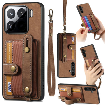 Retro Cross Wristband Wallet Leather Back Phone Case, For Redmi Note 15 Pro+ 5G, For Redmi Note 15 4G / 5G Global 164mm, For Redmi Note 15 Pro 4G Global 163.2mm, For Xiaomi 17 Pro Max, For Redmi Note 15 Pro 5G, For Xiaomi 17 Pro, For Xiaomi 15T Pro    ...