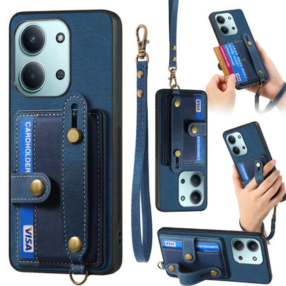 Retro Cross Wristband Wallet Leather Back Phone Case, For Redmi Note 15 Pro+ 5G, For Redmi Note 15 4G / 5G Global 164mm, For Redmi Note 15 Pro 4G Global 163.2mm, For Xiaomi 17 Pro Max, For Redmi Note 15 Pro 5G, For Xiaomi 17 Pro, For Xiaomi 15T Pro    ...