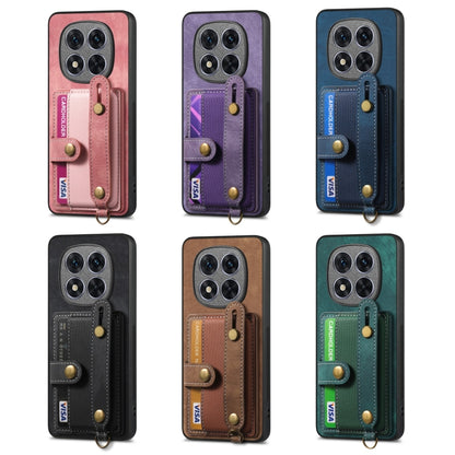 Retro Cross Wristband Wallet Leather Back Phone Case, For Xiaomi Redmi Note 14 5G, For Xiaomi Redmi Note 14 Pro+ 5G, For Xiaomi Redmi Note 14 Pro 5G