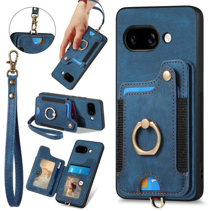 Retro Skin-feel Ring Multi-card Wallet Phone Case, For Google Pixel 11 Pro XL, For Google Pixel 11, For Google Pixel 11 Pro, For Google Pixel 10 Pro XL, For Google Pixel 9a, For Google Pixel 9 Pro XL, For Google Pixel 8a, For Google Pixel 8 Pro        ...