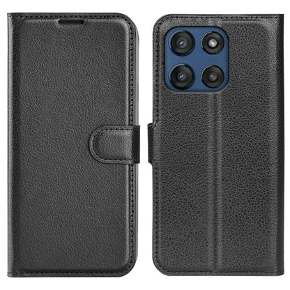 Litchi Texture Horizontal Flip Leather Phone Case with Holder, For Motorola Edge 60 / 60 Fusion
