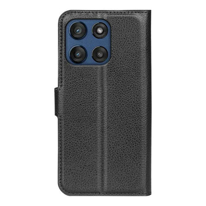 Litchi Texture Horizontal Flip Leather Phone Case with Holder, For Motorola Edge 60 / 60 Fusion