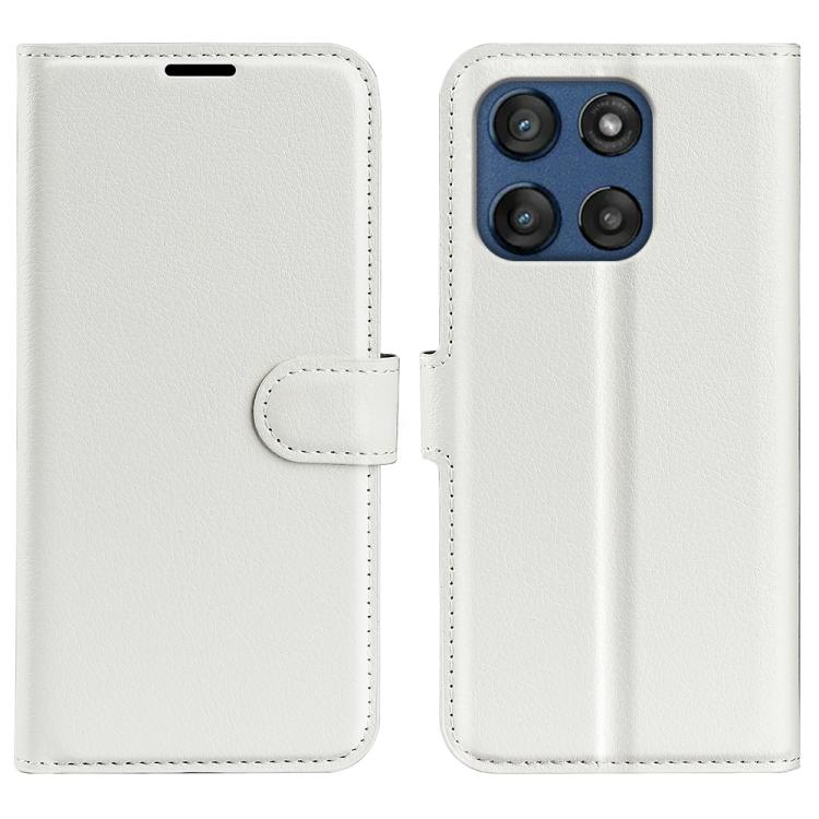 Litchi Texture Horizontal Flip Leather Phone Case with Holder, For Motorola Edge 60 / 60 Fusion