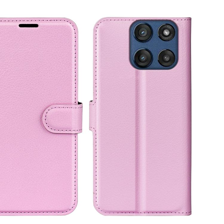 Litchi Texture Horizontal Flip Leather Phone Case with Holder, For Motorola Edge 60 / 60 Fusion
