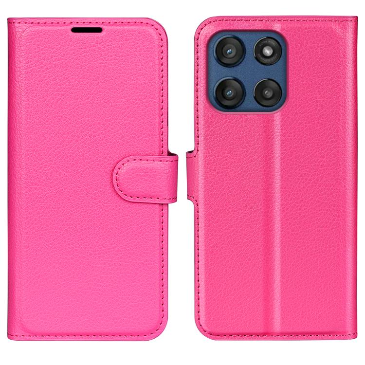 Litchi Texture Horizontal Flip Leather Phone Case with Holder, For Motorola Edge 60 / 60 Fusion