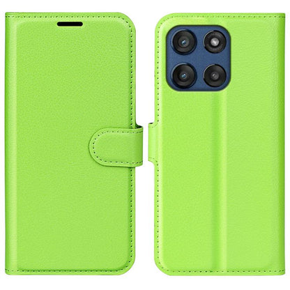 Litchi Texture Horizontal Flip Leather Phone Case with Holder, For Motorola Edge 60 / 60 Fusion