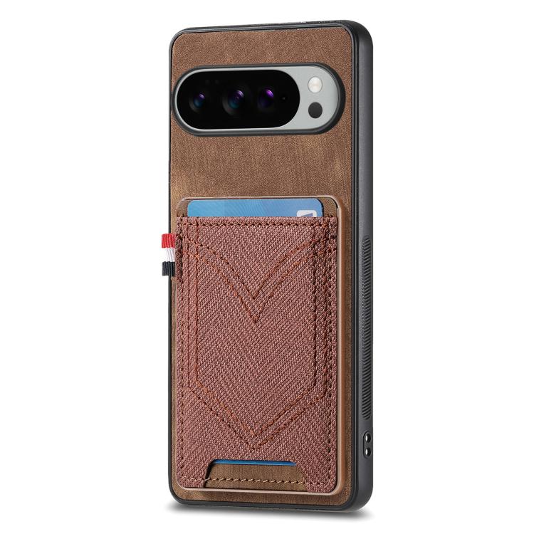 Denim Texture Leather Skin Phone Case with Card Slot, For Google Pixel 11 Pro XL, For Google Pixel 11, For Google Pixel 11 Pro, For Google Pixel 10 Pro XL, For Google Pixel 9a, For Google Pixel 9 Pro XL, For Google Pixel 10 / 10 Pro                    ...
