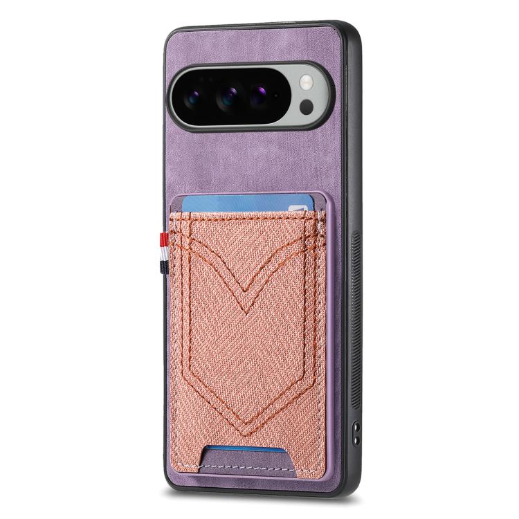 Denim Texture Leather Skin Phone Case with Card Slot, For Google Pixel 11 Pro XL, For Google Pixel 11, For Google Pixel 11 Pro, For Google Pixel 10 Pro XL, For Google Pixel 9a, For Google Pixel 9 Pro XL, For Google Pixel 10 / 10 Pro                    ...