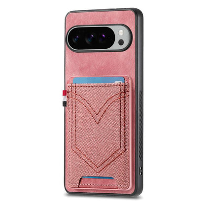 Denim Texture Leather Skin Phone Case with Card Slot, For Google Pixel 11 Pro XL, For Google Pixel 11, For Google Pixel 11 Pro, For Google Pixel 10 Pro XL, For Google Pixel 9a, For Google Pixel 9 Pro XL, For Google Pixel 10 / 10 Pro                    ...