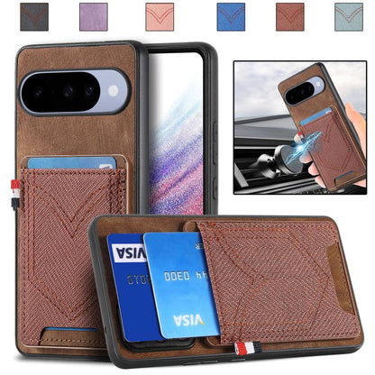 Denim Texture Leather Skin Phone Case with Card Slot, For Google Pixel 11 Pro XL, For Google Pixel 11, For Google Pixel 11 Pro, For Google Pixel 10 Pro XL, For Google Pixel 9a, For Google Pixel 9 Pro XL, For Google Pixel 10 / 10 Pro                    ...