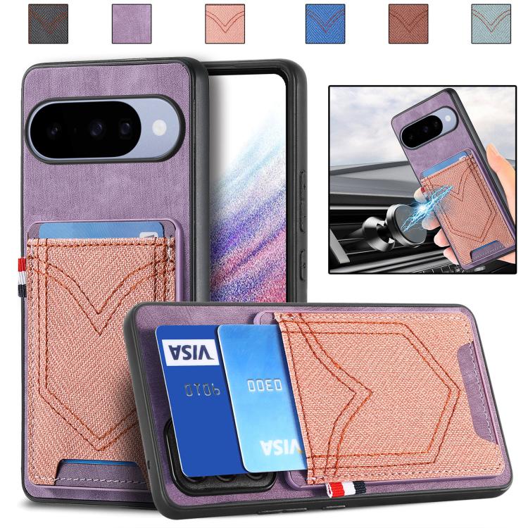 Denim Texture Leather Skin Phone Case with Card Slot, For Google Pixel 11 Pro XL, For Google Pixel 11, For Google Pixel 11 Pro, For Google Pixel 10 Pro XL, For Google Pixel 9a, For Google Pixel 9 Pro XL, For Google Pixel 10 / 10 Pro                    ...
