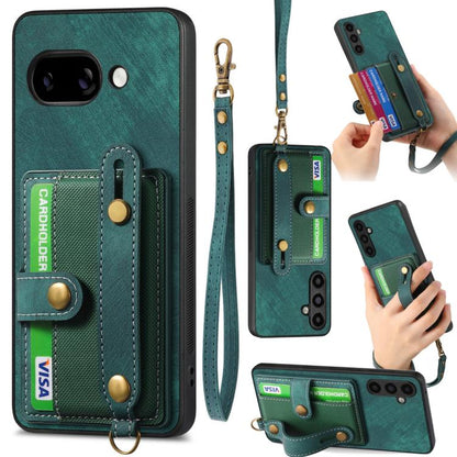 Retro Cross Wristband Wallet Leather Back Phone Case, For Google Pixel 11 Pro XL, For Google Pixel 11, For Google Pixel 11 Pro, For Google Pixel 10 Pro XL, For Google Pixel 9a, For Google Pixel 9 Pro XL, For Google Pixel 10 / 10 Pro                    ...