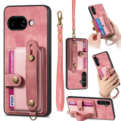 Retro Cross Wristband Wallet Leather Back Phone Case, For Google Pixel 11 Pro XL, For Google Pixel 11, For Google Pixel 11 Pro, For Google Pixel 10 Pro XL, For Google Pixel 9a, For Google Pixel 9 Pro XL, For Google Pixel 10 / 10 Pro                    ...