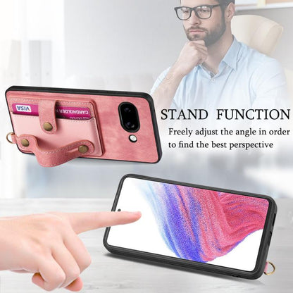 Retro Cross Wristband Wallet Leather Back Phone Case, For Google Pixel 11 Pro XL, For Google Pixel 11, For Google Pixel 11 Pro, For Google Pixel 10 Pro XL, For Google Pixel 9a, For Google Pixel 9 Pro XL, For Google Pixel 10 / 10 Pro                    ...