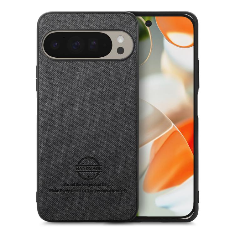 Twill Fabric Leather Skin Back Phone Case, For Google Pixel 11 Pro XL, For Google Pixel 11, For Google Pixel 11 Pro, For Google Pixel 10 Pro XL, For Google Pixel 9a, For Google Pixel 9 Pro XL, For Google Pixel 10 / 10 Pro, For Google Pixel 9 / 9 Pro
