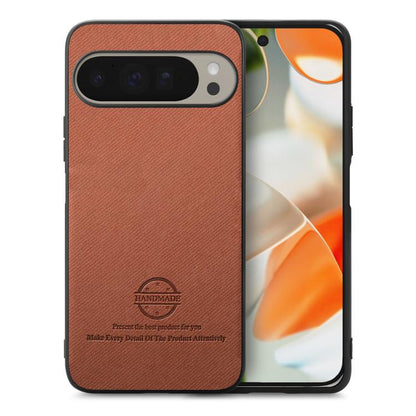 Twill Fabric Leather Skin Back Phone Case, For Google Pixel 11 Pro XL, For Google Pixel 11, For Google Pixel 11 Pro, For Google Pixel 10 Pro XL, For Google Pixel 9a, For Google Pixel 9 Pro XL, For Google Pixel 10 / 10 Pro, For Google Pixel 9 / 9 Pro