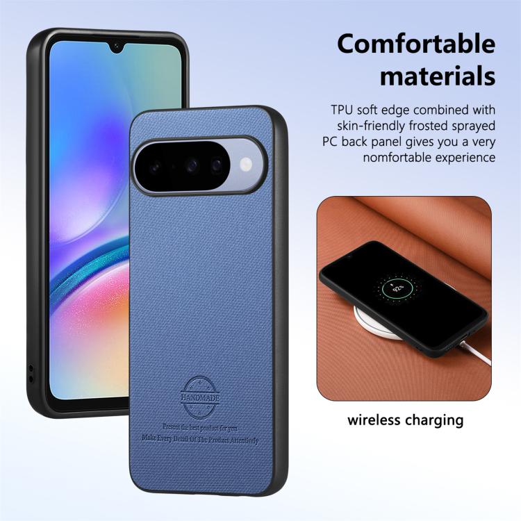 Twill Fabric Leather Skin Back Phone Case, For Google Pixel 11 Pro XL, For Google Pixel 11, For Google Pixel 11 Pro, For Google Pixel 10 Pro XL, For Google Pixel 9a, For Google Pixel 9 Pro XL, For Google Pixel 10 / 10 Pro, For Google Pixel 9 / 9 Pro