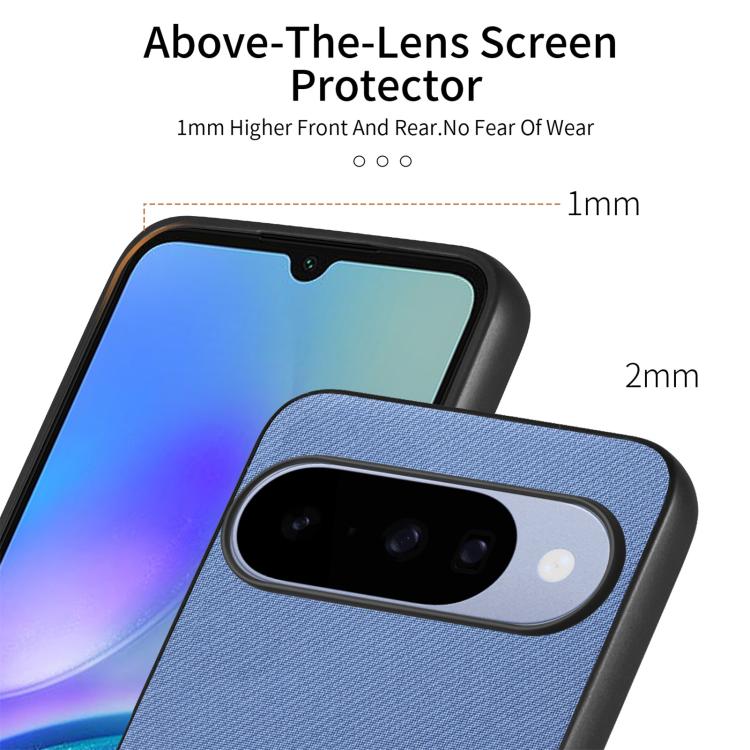 Twill Fabric Leather Skin Back Phone Case, For Google Pixel 11 Pro XL, For Google Pixel 11, For Google Pixel 11 Pro, For Google Pixel 10 Pro XL, For Google Pixel 9a, For Google Pixel 9 Pro XL, For Google Pixel 10 / 10 Pro, For Google Pixel 9 / 9 Pro