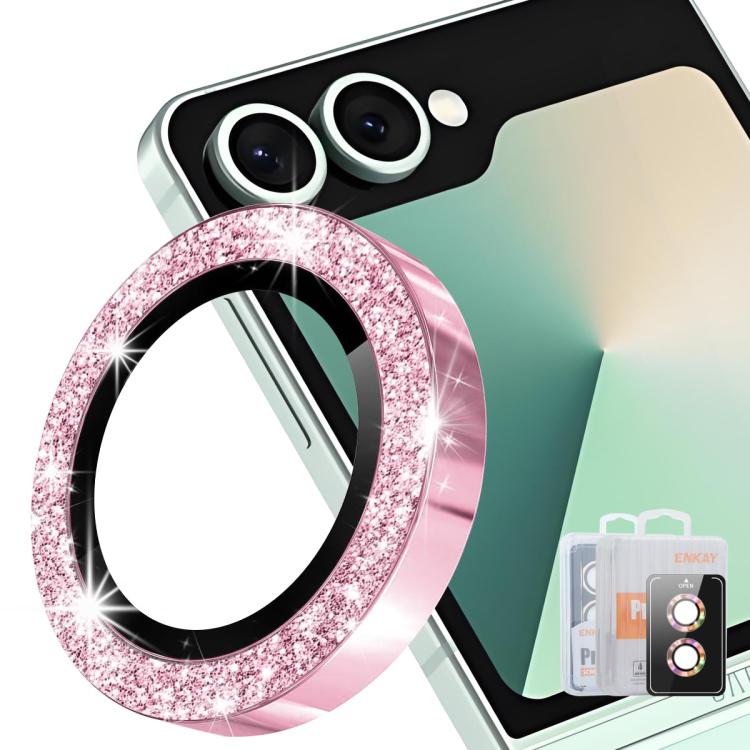 ENKAY Hat-Prince 9H Rear Camera Lens Glitter Aluminium Alloy Tempered Glass Film, For Galaxy Z Fold8 5G, For Galaxy Z Fold8 Ultra 5G, For Galaxy Z Flip8 5G, For Samsung Galaxy S26+ 5G, For Samsung Galaxy S26 Ultra 5G, For Samsung Galaxy S26 5G         ...