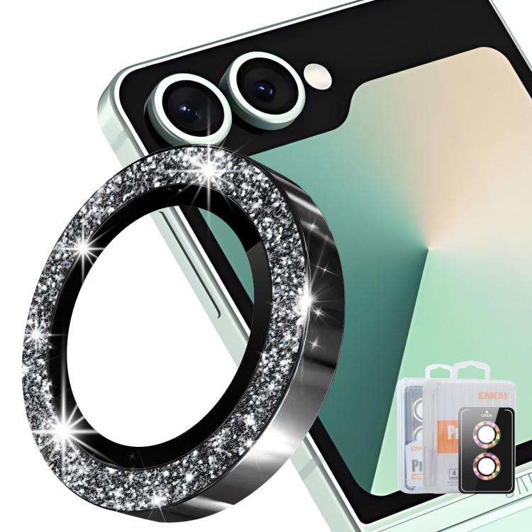 ENKAY Hat-Prince 9H Rear Camera Lens Glitter Aluminium Alloy Tempered Glass Film, For Galaxy Z Fold8 5G, For Galaxy Z Fold8 Ultra 5G, For Galaxy Z Flip8 5G, For Samsung Galaxy S26+ 5G, For Samsung Galaxy S26 Ultra 5G, For Samsung Galaxy S26 5G         ...