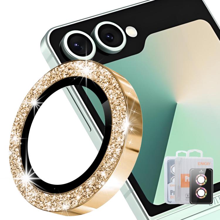 ENKAY Hat-Prince 9H Rear Camera Lens Glitter Aluminium Alloy Tempered Glass Film, For Galaxy Z Fold8 5G, For Galaxy Z Fold8 Ultra 5G, For Galaxy Z Flip8 5G, For Samsung Galaxy S26+ 5G, For Samsung Galaxy S26 Ultra 5G, For Samsung Galaxy S26 5G         ...