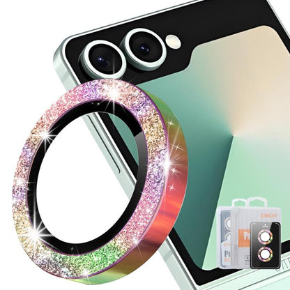 ENKAY Hat-Prince 9H Rear Camera Lens Glitter Aluminium Alloy Tempered Glass Film, For Galaxy Z Fold8 5G, For Galaxy Z Fold8 Ultra 5G, For Galaxy Z Flip8 5G, For Samsung Galaxy S26+ 5G, For Samsung Galaxy S26 Ultra 5G, For Samsung Galaxy S26 5G         ...