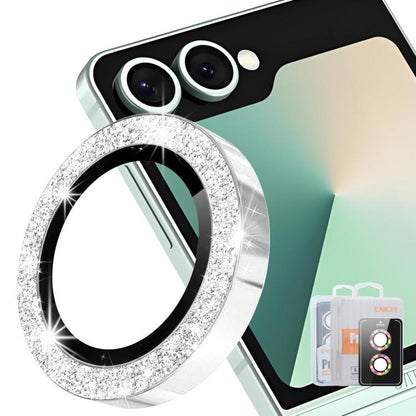 ENKAY Hat-Prince 9H Rear Camera Lens Glitter Aluminium Alloy Tempered Glass Film, For Galaxy Z Fold8 5G, For Galaxy Z Fold8 Ultra 5G, For Galaxy Z Flip8 5G, For Samsung Galaxy S26+ 5G, For Samsung Galaxy S26 Ultra 5G, For Samsung Galaxy S26 5G         ...