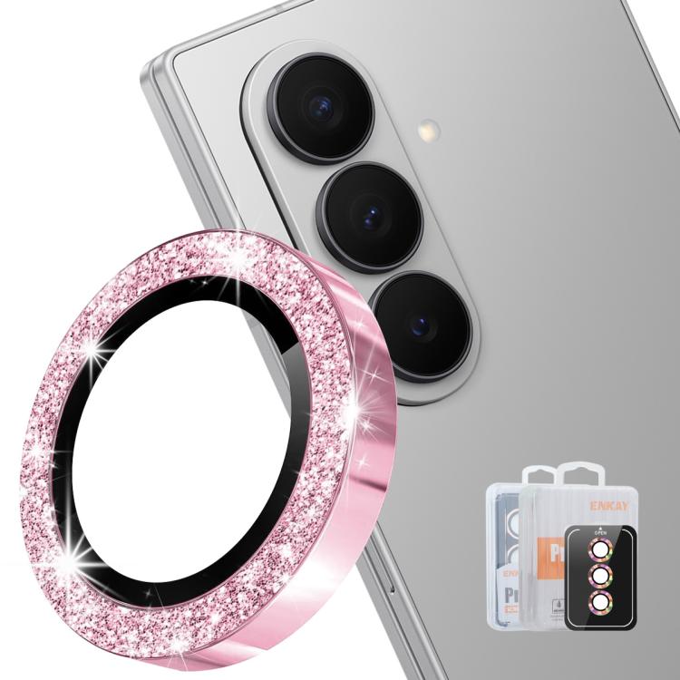 ENKAY Hat-Prince 9H Rear Camera Lens Glitter Aluminium Alloy Tempered Glass Film, For Galaxy Z Fold8 5G, For Galaxy Z Fold8 Ultra 5G, For Galaxy Z Flip8 5G, For Samsung Galaxy S26+ 5G, For Samsung Galaxy S26 Ultra 5G, For Samsung Galaxy S26 5G         ...