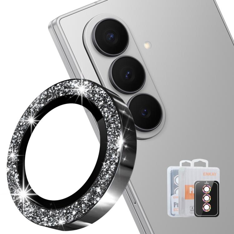 ENKAY Hat-Prince 9H Rear Camera Lens Glitter Aluminium Alloy Tempered Glass Film, For Galaxy Z Fold8 5G, For Galaxy Z Fold8 Ultra 5G, For Galaxy Z Flip8 5G, For Samsung Galaxy S26+ 5G, For Samsung Galaxy S26 Ultra 5G, For Samsung Galaxy S26 5G         ...