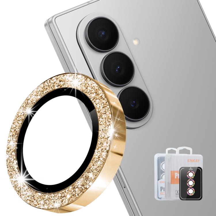 ENKAY Hat-Prince 9H Rear Camera Lens Glitter Aluminium Alloy Tempered Glass Film, For Galaxy Z Fold8 5G, For Galaxy Z Fold8 Ultra 5G, For Galaxy Z Flip8 5G, For Samsung Galaxy S26+ 5G, For Samsung Galaxy S26 Ultra 5G, For Samsung Galaxy S26 5G         ...