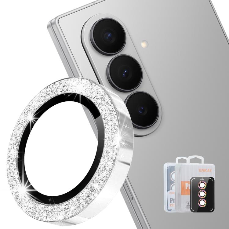 ENKAY Hat-Prince 9H Rear Camera Lens Glitter Aluminium Alloy Tempered Glass Film, For Galaxy Z Fold8 5G, For Galaxy Z Fold8 Ultra 5G, For Galaxy Z Flip8 5G, For Samsung Galaxy S26+ 5G, For Samsung Galaxy S26 Ultra 5G, For Samsung Galaxy S26 5G         ...